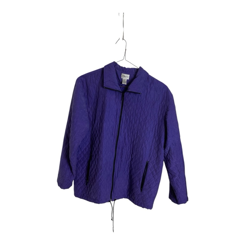 Chico silk quilted jacket Size 1 Great Condition